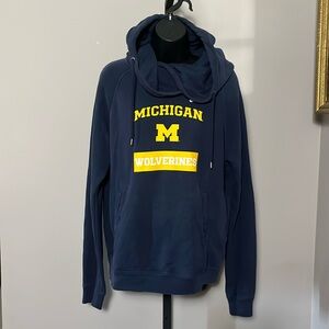 Nike x University of Michigan Wolverines Large Blue Hoodie Pullover